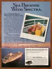 1992 Polaroid Spectra Camera Vintage Print Ad/Poster Cruise Ship Contest 90s Art