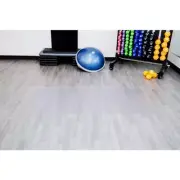G-Floor Exercise Mat 84"x36" Clear Textured Vinyl Loose Lay Install Waterproof