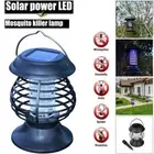 Home Garden Solar Mosquito Killer Lamp Light Fly Bug Zapper Killer Trap Lamp