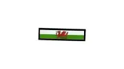 Patch printed embroidered travel souvenir biker backpack flag wales welsh