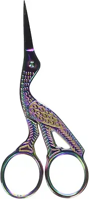 3.5 Inch Titanium Stork Embroidery Scissors