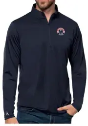 NWT Antigua Men's Navy Washington Wizards Quarter-Zip Pullover Top Sz XXL $70