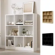 Oikiture Bookshelf Bookcase Display Shelves Unit Storage Organizer Stand White
