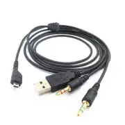 2m/6.5ft USB OFC Audio Cable Cord For SteelSeries Arctis 3/5/7/Pro Headphone A