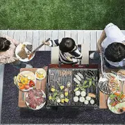 Barbecue Bbq Grill Gas Splatter Mat Pad Deck Floor Protection Fire Resistant