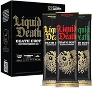 Liquid Death Electrolyte Death Dust - Hydration Powder Packets - 3 Flavors - 12-Stick Variety Pack - Mix 1 Stick with 12 oz Water