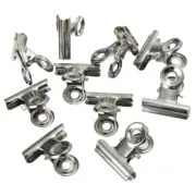 10x Spring Binder Clips Bulldog Clip Paper File Clamps Hot Storage Money Y6I5