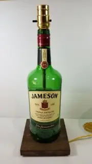 Jameson 1.75L Table Desk LAMP Bar Lounge Game Room Liquor Bottle Party Light