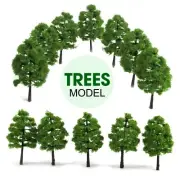 9cm HO OO Scale Model Trees Train Railroad Layout Diorama Wargame Scenery 20pcs