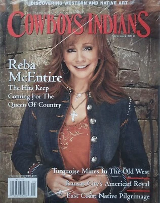 REBA McENTIRE September 2010 COWBOYS & INDIANS Magazine WESTERN TURQUOISE MINES