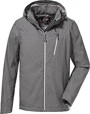 [killtec] Men's Softshell Jacket with Zip-Off Hood, navy, XXL