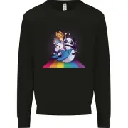 Mystical Panda Bear Unicorn Cat and Shark Kids Sweatshirt Jumper