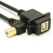 USB 2.0 Left Angle B Extension - Panel Mount