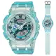 CASIO 卡西歐(GMA-S110VW-2A) G-SHOCK WOMEN 科幻虛擬世界 半透明Y型構造雙顯錶-綠