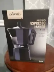 Primula Aluminum Espresso Maker New 6 Cup Black