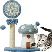 Mushroom Cat Climbing Tower, Cat Scratching Mushroom, Interactive Scratch Post Cat Tree, Sisal Board Scratch, Multifunctional Mushroom Scratch Pole
