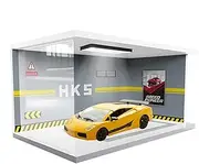 Toy Car Display Case Garage - Models Collector Lights Parking Lot Display Stand | Car Show Case, Garage Scene Model, Exquisite Car Parking Garage Display for Living Room