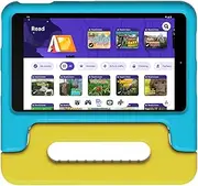 [Nokia] T10 Kids Edition | Included Case | Android 12 | 8-Inch Screen | Tablet | US Version | 4/64GB | 8MP Camera | Yellow/Cyan