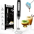 Milk Frother Handheld Rechargeable with Stand Frother Wand Drink Mixer Electr...