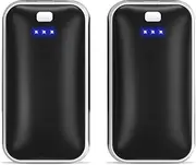 Jiao Zoum Hand Warmer 2 Pack, Reusable Portable Pocket Heater USB Hand Warmer, Gifts for Men, Women, Indoor, Outdoor, Hiking, Skiing, Camping, Hunting Accessories.