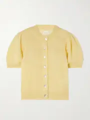 [DÔEN] DÔEN - Anisa Alpaca-blend Cardigan - Yellow - small small Yellow