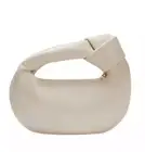 Melie Bianco Alexandra Top Handle Bag Cream NWT Vegan Leather Knot Hobo Sac Cute