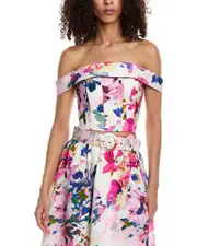 Nicholas Alice Bodice Linen-Blend Top