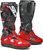 Sidi Crossfire 3 SRS Motocross Boots, black-red, Size 47 for Men Black Red