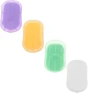Kisangel Soap Sheets 4 Boxes Pp Soap Material Hand Washing Body Laundry Compact Easy to Store