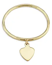 Moon & Meadow 14K Yellow Gold Heart Charm Ring - Exclusive