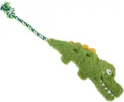Dog Squeaky Plush Alligator Shaped Stuffed Dog Chew for Small to Large Dogs Interactive Teething for Playtime for Pet Bonding