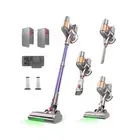Cordless Vacuum Cleaner, 2 Batteries 120 Mins Runtime, 550W 45KPA Stick Vacuu...
