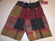 New Volcom sz 10 youth boys board shorts swim trunks 4 way stretch swimsuit