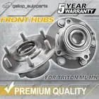 2 X Hubs for Mitsubishi Triton ML MN Challenger PB PC Front Wheel Bearing Hub