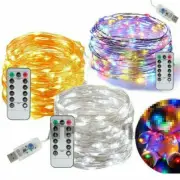 USB 50/100LEDs String Copper Wire Fairy Lights Wedding Xmas Party Fairy Decor