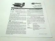 Holman R2E-12BK-208 Conveyor Toaster Electronic Control Installation Instruction