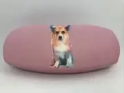 NEW Corgi Pink Hard Clamshell Eyeglasses Case