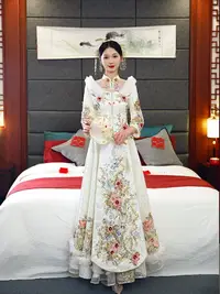 在飛比找樂天市場購物網優惠-秀禾服新款新娘中式結婚禮服龍鳳褂嫁衣高級顯瘦敬酒服秀和服