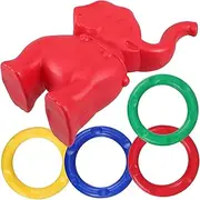 Dual Use Ring Toss Game Toy for Boys and Girls Safe Plastic Elephant Ring Toss Improve Sensory Skills