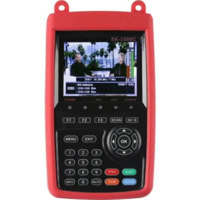 SATKING SK2500C Terrestrial TV Signal Meter 3.5" Colour LCD Screen TERRESTRIAL