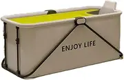 Portable Tub for Adults,Portable Folding Soaking Bath Tub for Adults, Easy Storage and Space Saving,Upgrade Your Bathing Experience with This Portable Soaking Bathtub for Adults (Yellow 1.2m)