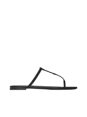 Saint Laurent Cassandra Slides in Patent Leather