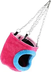 HOUDERCO Rabbit Guinea Pig Snuggle Cave Warm Cotton Nest Animal Hammock Portable Hideout Size s (11 * 14cm) Random Color