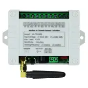 4CH RF Wireless Remote Control Switch Radio Receiver DC 12V 24V 36V 2000M Long Distance Remote Controller Suckers Antenn