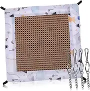 DRESSOOS Hamster Hammock Hanging Pet Bed for Small Animals Decorative Swing Bed for Hamsters Ferrets and Rats for Hamster Cages Cozy and Comfortable Design