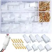 aikoolwer 380Pcs Automotive Electrical Wire Connectors Kit 2.8mm 2 3 4 6 Pin Header Crimp Wire Terminals Male & Female Plug Housing Assortment for Motorcycle, Bike, Car, Boats
