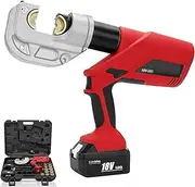 Electric Hydraulic Pliers,Crimp Range 16-400mm² Hydraulic Crimping Tool, 360°Rotating Head + Automatic Reset Battery Powered Crimper, For Connecting Copper/Aluminium Terminals