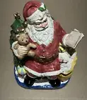 Vintage 1993 Fitz & Floyd Santa Cookie Jar NIB