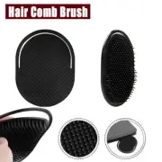 Men Beard Mustache Palm Scalp Massage Black Hair Shampoo Hair Comb Brush Tool AU