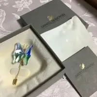 在飛比找蝦皮購物優惠-SWAROVSKI 施華洛世奇 胸針 銀色 蝴蝶 日本直送 